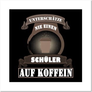 Schüler Student Kaffee Montag lustiger Spruch Posters and Art